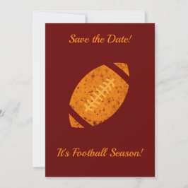Fotbollsleverans Party Tailgate Maroon Guld Spara Datumet