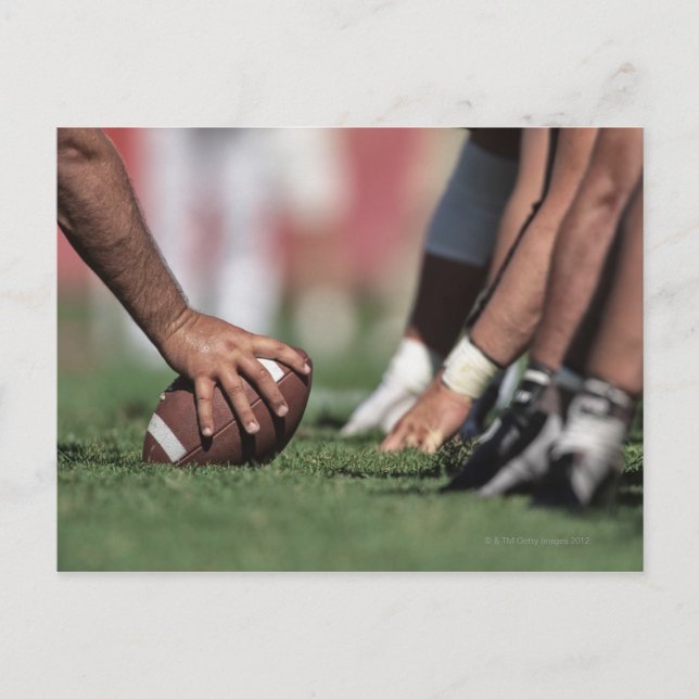 Fotbollslinje för manskap vykort (Framsida)