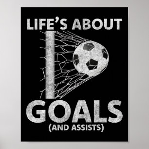 Fotbollsliv Handlar Om Mål Fotbollsentusiaster Spe Poster