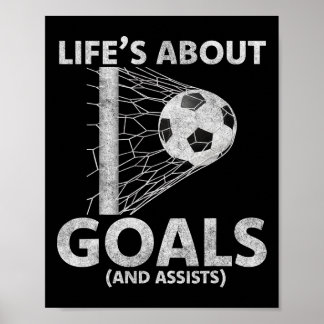 Fotbollsliv Handlar Om Mål Fotbollsentusiaster Spe Poster