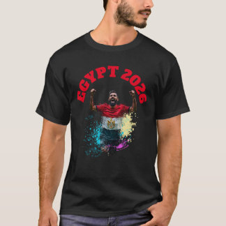 Fotbollsmål firande Egypten Flagga 2026 T Shirt