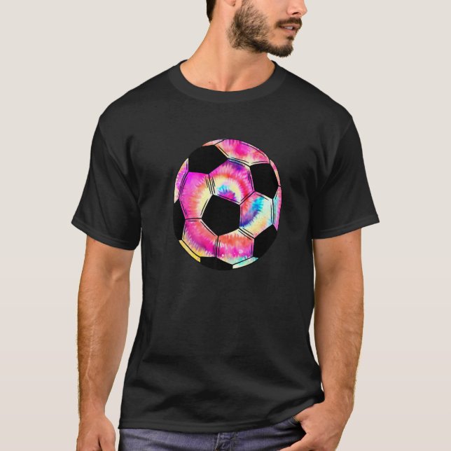 Fotbollsmål för Retro Soccer Ball Design Kärlek T Shirt (Framsida)
