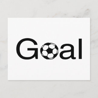 Fotbollsmål Vykort