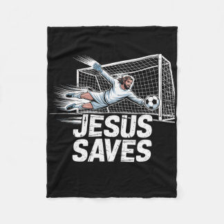 Fotbollsmålvakt Jesus Räddar Kristna Förening Fleecefilt