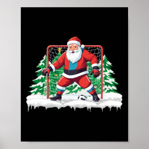 Fotbollsmålvakt Jultomte Fotbollsspelare Pojkar Ju Poster