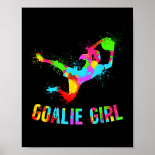 Fotbollsmålvakt Tjej Fotbollsmålvakt Kvinnlig Fotb Poster