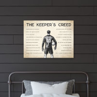 Fotbollsmålvaktens credo monogram vintage