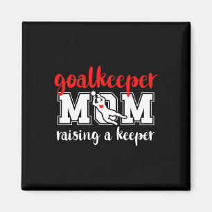 Fotbollsmålvaktmamma som uppfostrar en fotbollsmål magnet