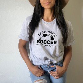 Fotbollsmamma Anpassat Lag Atletisk Heather T Shirt