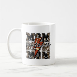 Fotbollsmamma Blixt Leopard | Retro Sport Kaffemugg