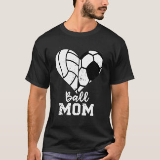 Fotbollsmamma för volleyboll t shirt