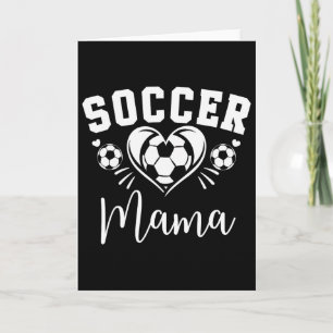 Fotbollsmamma Fotbolls Hjärta Kort