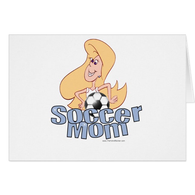 Fotbollsmamma Hälsningskort (Framsidan Horizontal)