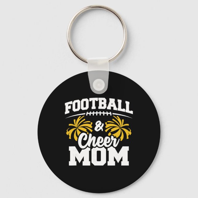 Fotbollsmamma - High School Cheerleader - Cheer Nyckelring (Framsida)
