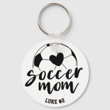Fotbollsmamma Hjärtboll Personligt Namn och Nummer