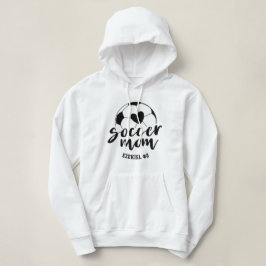 Fotbollsmamma Hjärtboll Personligt Namn och Nummer T Shirt