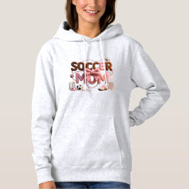 Fotbollsmamma-hoodie – mysig fauxgarn-tröja som pr t shirt