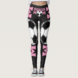 'Fotbollsmamma' i Rosa Leggings