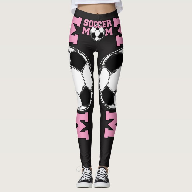 'Fotbollsmamma' i Rosa Leggings (Framsida)