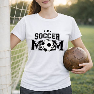 Fotbollsmamma i toppklass med boll t shirt