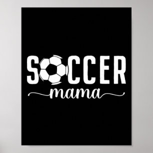 Fotbollsmamma Mamma Mor Fotbollsspelare Mamma Kvin Poster
