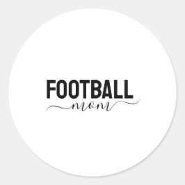 Fotbollsmamma modernt manus runt klistermärke