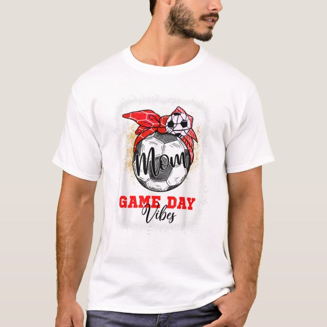 Fotbollsmamma Mors dag-presenter T Shirt (Framsida)