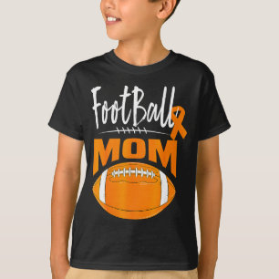 Fotbollsmamma Multipel Skleros Medvetenhet Orange T Shirt