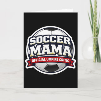 Fotbollsmamma Officiell Domare Kritiker Mors Dag P Kort