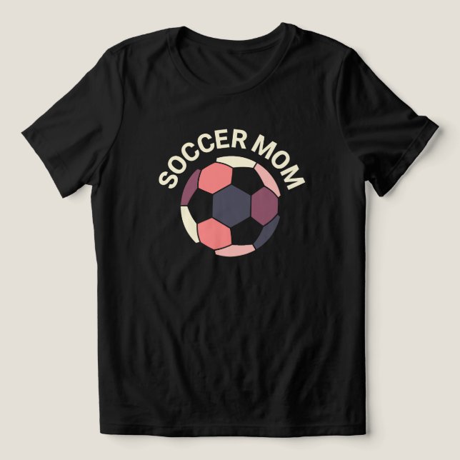 Fotbollsmamma | Retro stil T Shirt (Design Framsida)
