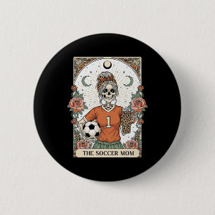 Fotbollsmamma Skelett Tarotkort Fotbollsmamma Mamm Knapp
