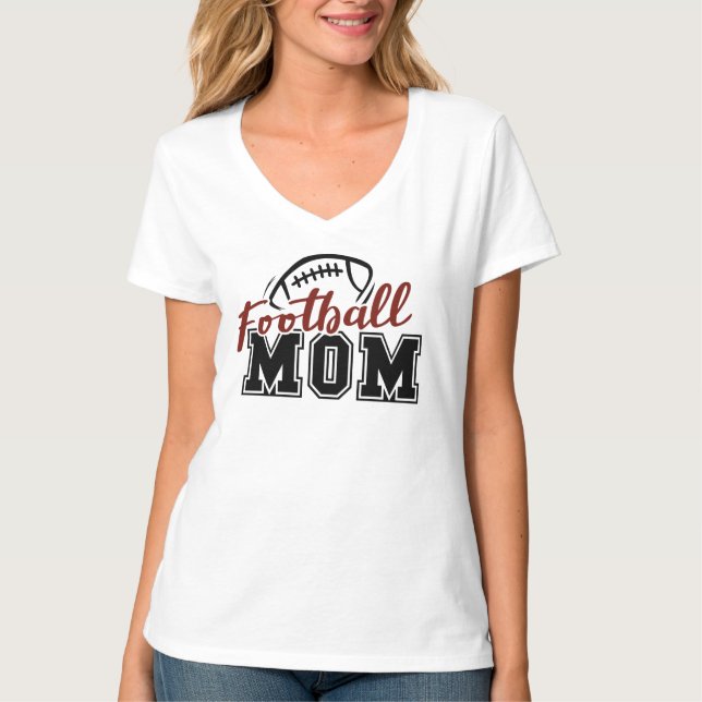 Fotbollsmamma. Sport.  T-Shirt (Framsida)