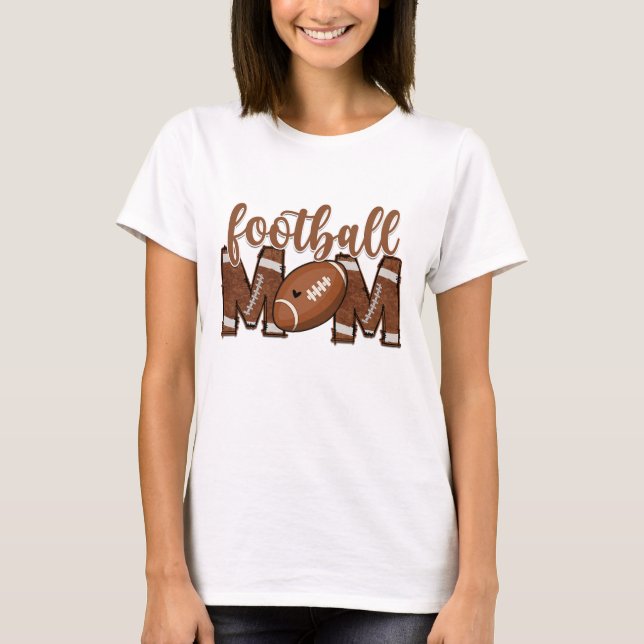 Fotbollsmamma  t shirt (Framsida)