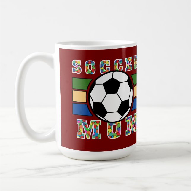 Fotbollsmamma T-shirt Kaffemugg (Vänster)