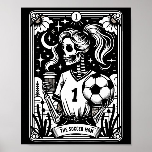 Fotbollsmamma Tarotkort _1  Poster (Framsidan)