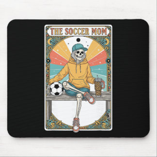 Fotbollsmamma Tarotkort Skelett Kaffe Faktura Side Musmatta