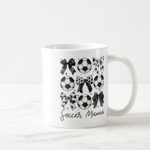 Fotbollsmamma Tröja Coquette Bow Fotbollsmamma  Kaffemugg