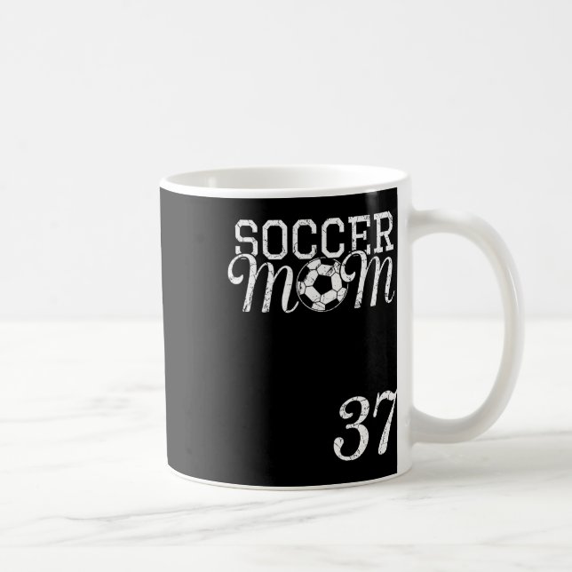 Fotbollsmamma Tröjnummer 37 Favoritspelare #37 Te Kaffemugg (Höger)