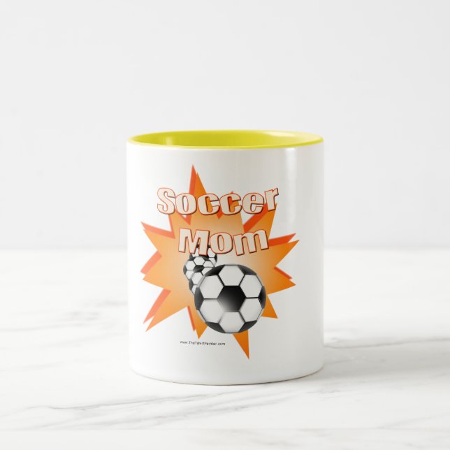 Fotbollsmamma Två-Tonad Mugg (Center)