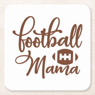 Fotbollsmamma Underlägg Papper Kvadrat