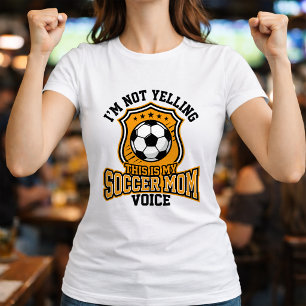 Fotbollsmammas röst Citat Supporter T Shirt