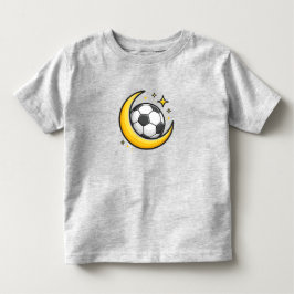 Fotbollsmåne Bebis – Söt Nattfotboll T Shirt