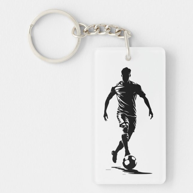 Fotbollsmannens design med boll. (Framsidan)