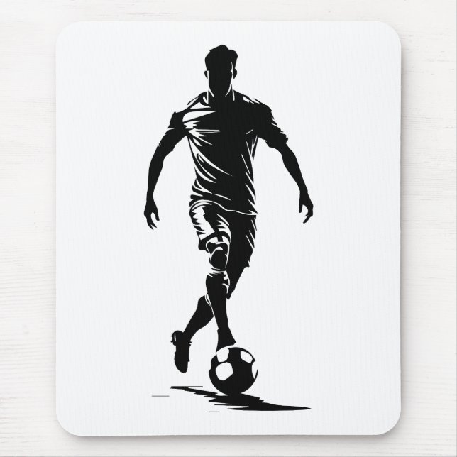Fotbollsmänniska med bolldesign. musmatta (Framsidan)