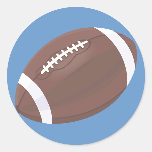 Fotbollsmärken Runt Klistermärke (Framsida)