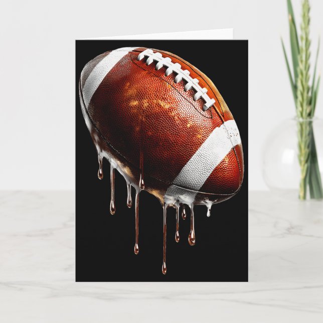 Fotbollsmatch Dag Drip Grafik  Kort (Framsida)