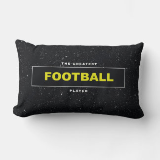 Fotbollsmatch Dag Svart Gul Sportkudde Lumbarkudde