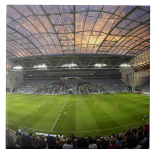 Fotbollsmatch, Forsyth Barr Stadium, Dunedin Kakelplatta