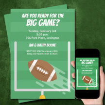 Fotbollsmatchen Big Game Watch Party