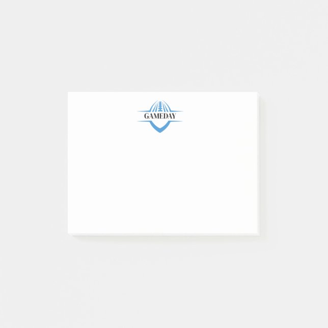 Fotbollsmatchens anteckningar post-it block (Framsida)